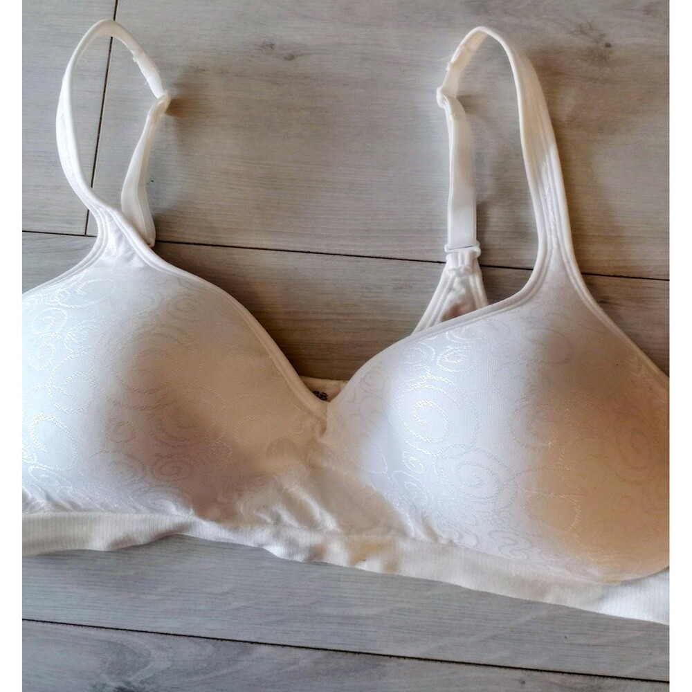 Bali 42C Wireless Comfy Women's White Bra GUC
